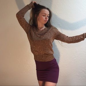VINTAGE GOLD SWEATER⚡️